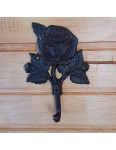 WIESZAK ŻELIWNY -- RÓŻA LIŚCIE