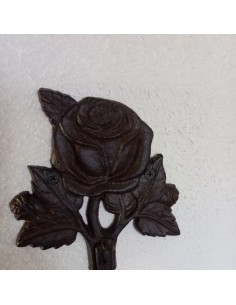 WIESZAK ŻELIWNY -- RÓŻA LIŚCIE 2