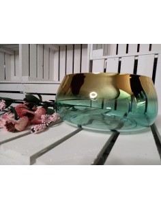 MISA SZKLANA ZŁOCONA ZIELONA