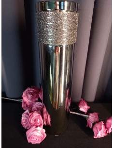 WAZON CERAMICZNY SREBRNY Z...