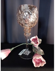 ŚWIECZNIK- KIELICH RÓŻOWE...
