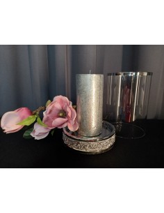 ŚWIECZNIK LAMPION SZKLANY...