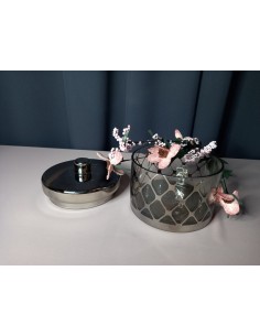 DUŻA BOMBONIERA SZKLANA W...